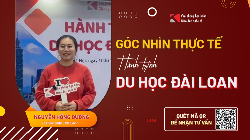 Hành trình du học Đài Loan của Nguyễn Hồng Dương: chọn ngành học lạ, đi để trưởng thành